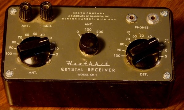 heathkit cr-1 crystal radio manual